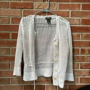 EDDIE BAUER VINTAGE CROCHET CARDIGAN